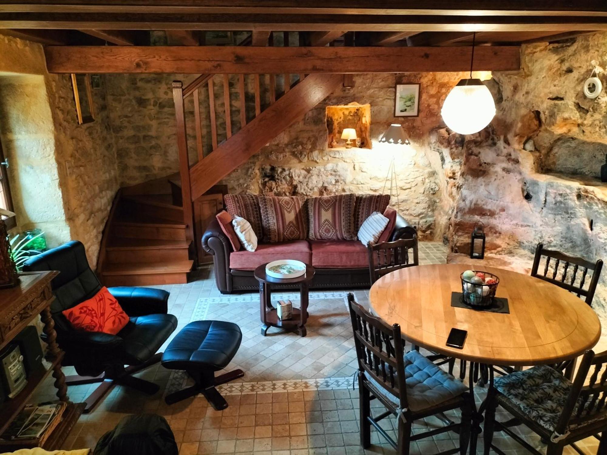 Charmante Maison Troglodyte Vitrac  Buitenkant foto